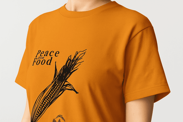 Peace from Food Tシャツデザイン